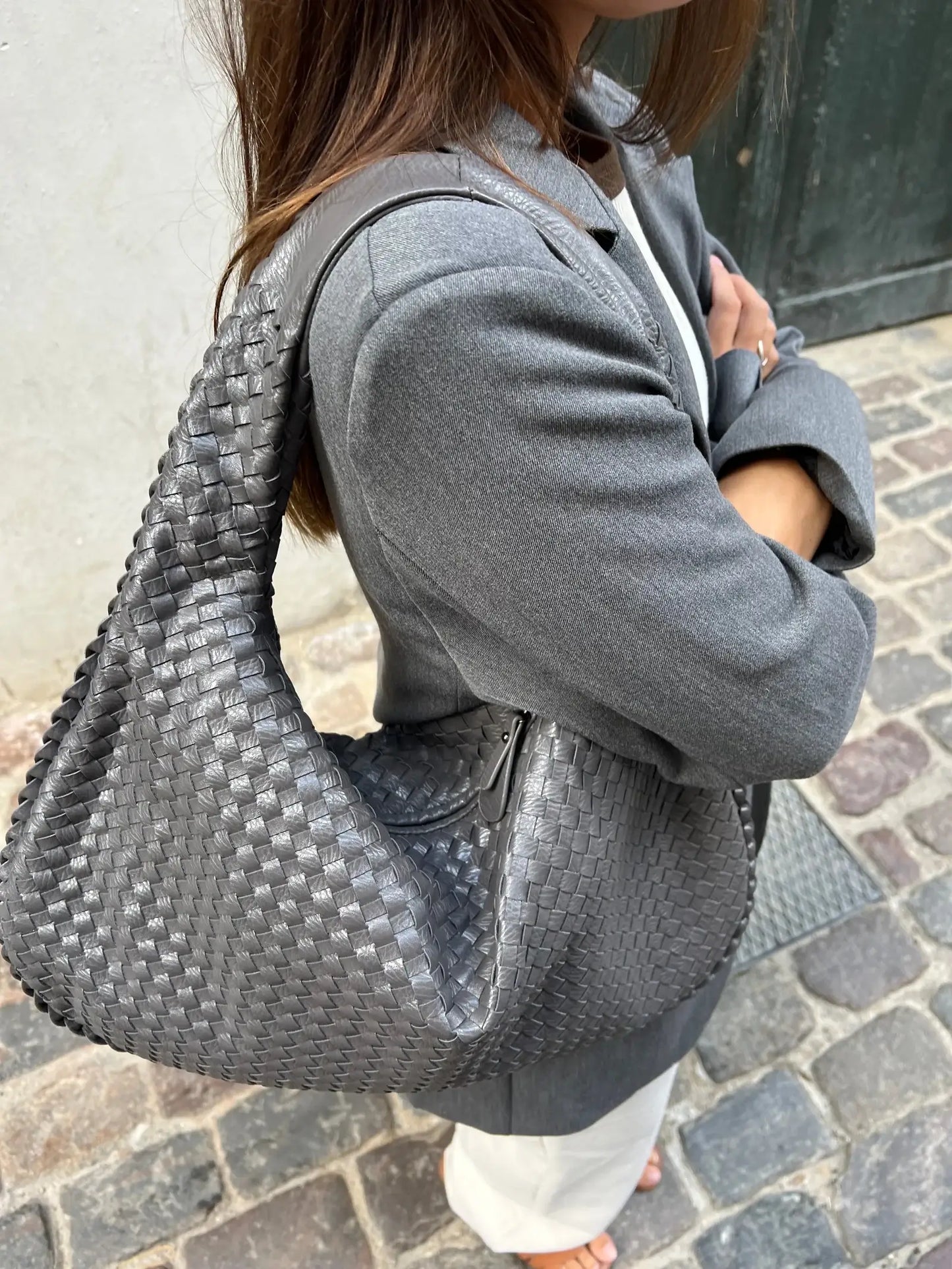 Sophie Élégant Sac Hobo Tressé