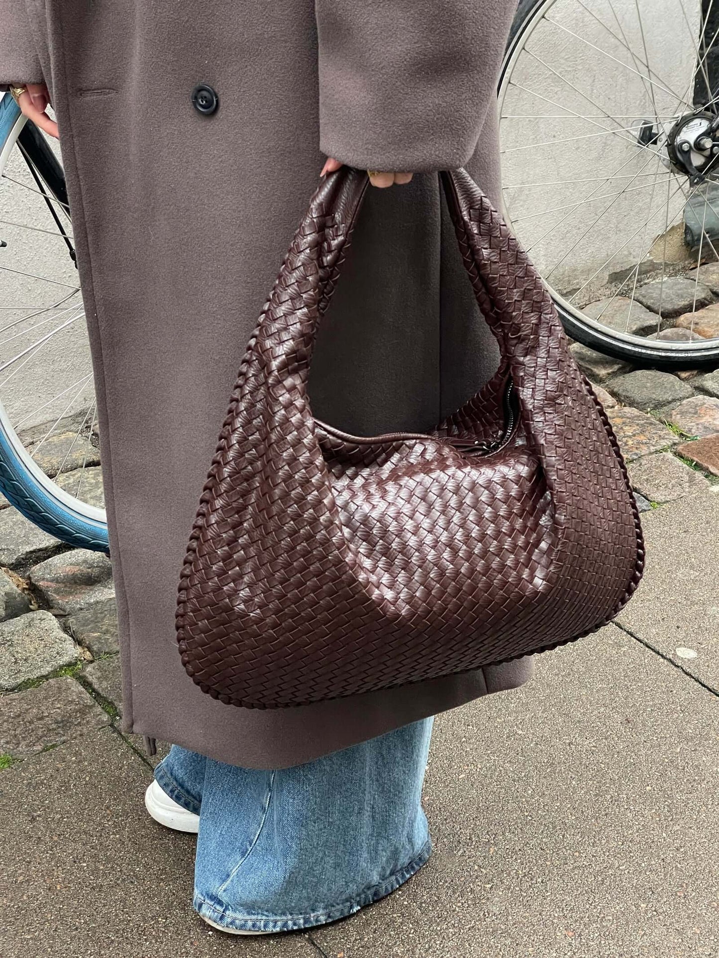 Sophie Élégant Sac Hobo Tressé