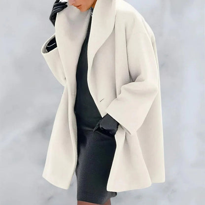 Sophie – Elegant winter coat with hood for women