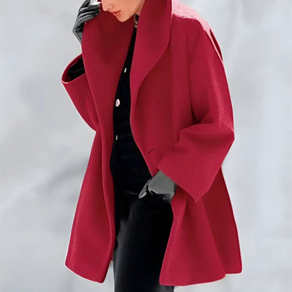 Sophie – Elegant winter coat with hood for women