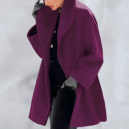 Sophie – Elegant winter coat with hood for women