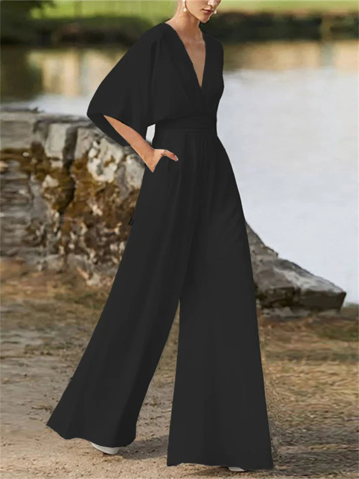 Elegant Sophie Soft Jumpsuit in Fluid Fabric