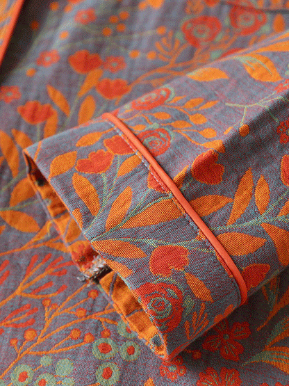 Sophie Élégante Pyjama en Coton Fleuri