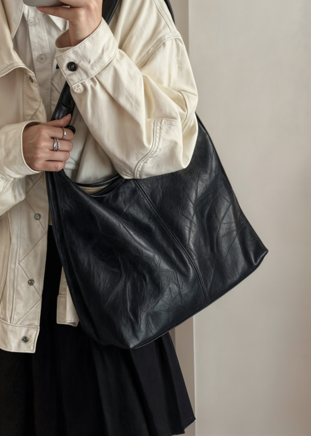 Sophie – Élégante Tote en Cuir Végan