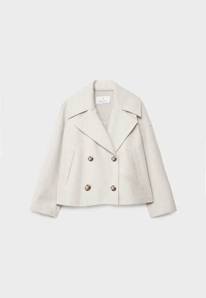 Sophie – Élégante Veste Croisée Courte