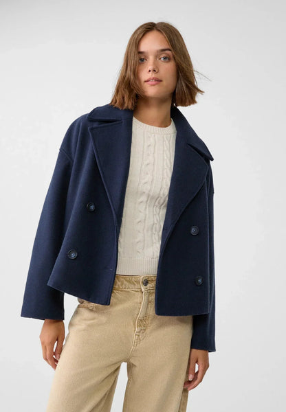 Sophie – Élégante Veste Croisée Courte