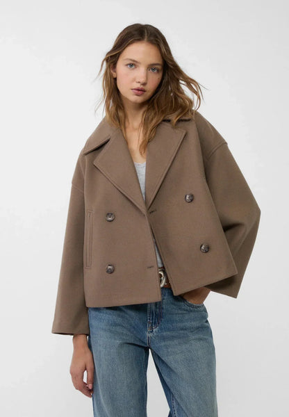 Sophie – Élégante Veste Croisée Courte