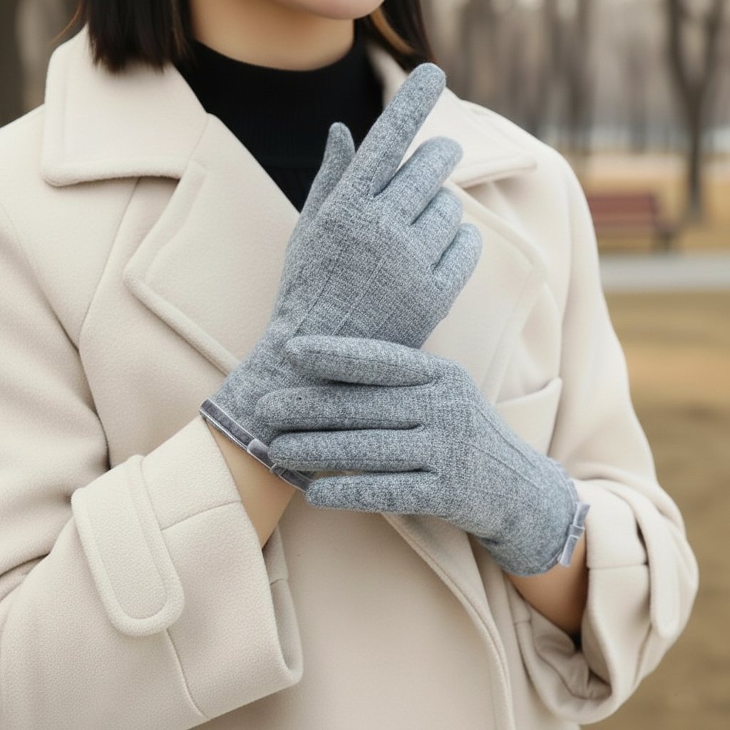 Sophie – Elegant Winter Gloves in Soft Cashmere Touchscreen