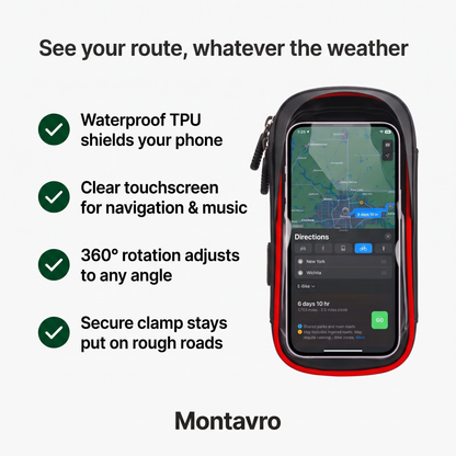 360° Rotatable Waterproof Phone Holder for Bicycle