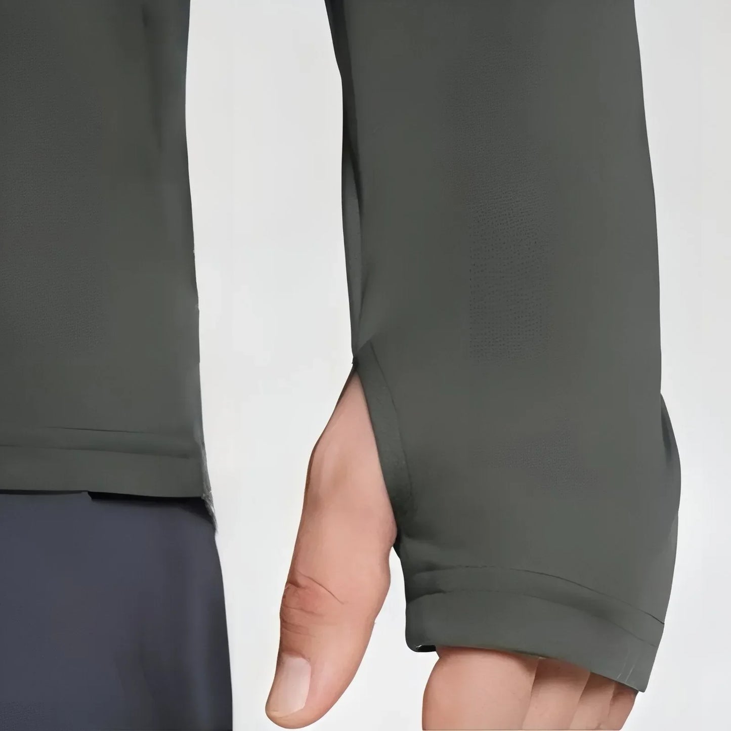T-Shirt Anti-UV Homme à Manches Longues UPF50+ à Capuche pour Randonnée