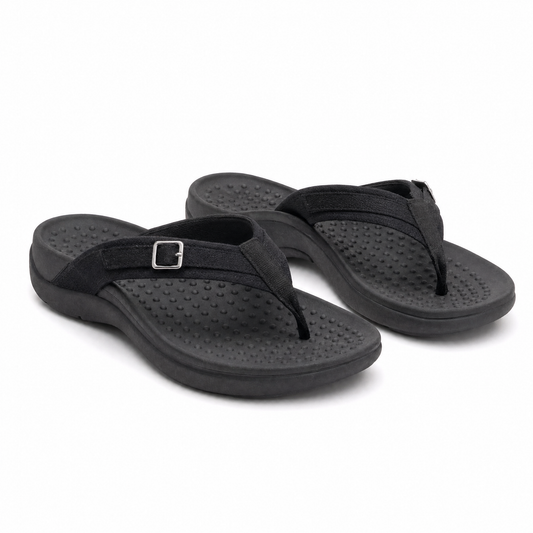 Tongs à Soutien de la Voûte Bride Ajustable et Semelle Amortissante Confort
