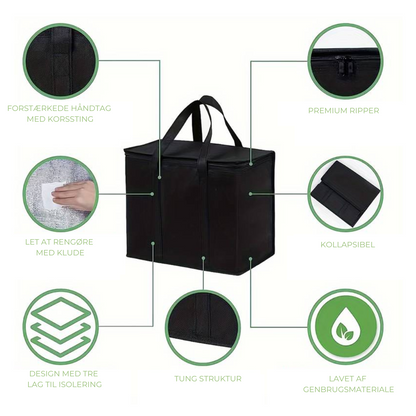 Sac Isotherme Grande Capacité à Isolation Trois Couches, Doublure Aluminium Facile à Nettoyer