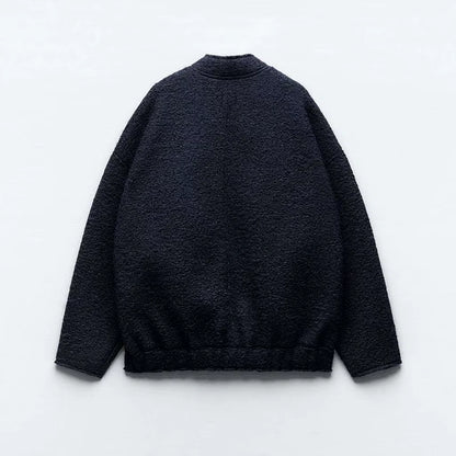 Oversized Zip Bomber Jacket