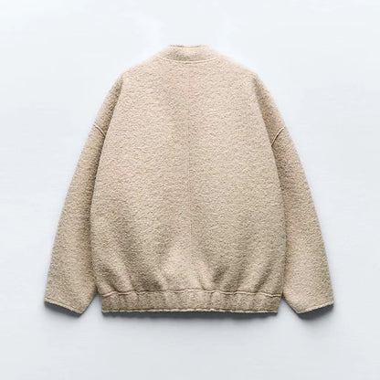 Oversized Zip Bomber Jacket