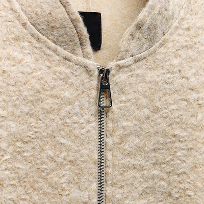 Oversized Zip Bomber Jacket