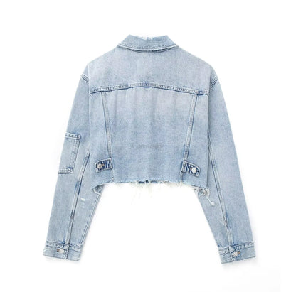 Short Jacket with Fringe