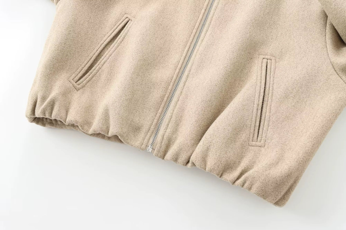 Veste Courte en Tweed Doux pour Femme