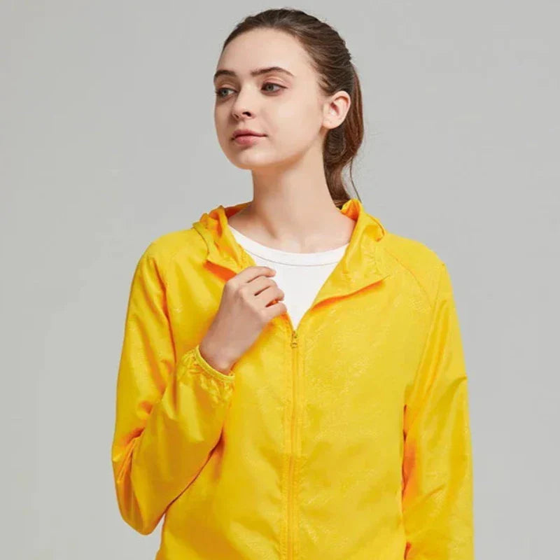 Veste De Randonnée Imperméable Et Coupe-Vent Légère Homme Et Femme