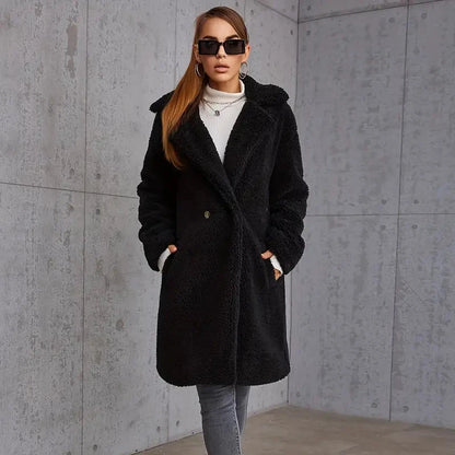 Soft Plush Jacket with Lapels