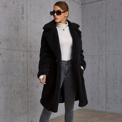 Soft Plush Jacket with Lapels