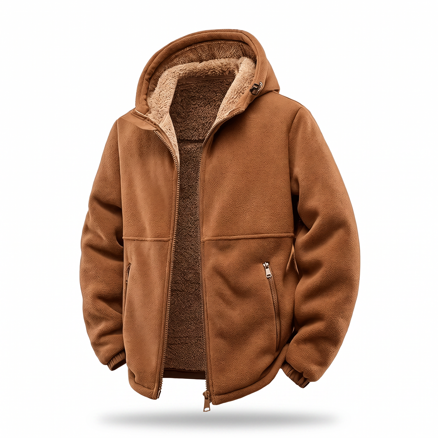 Men's Winter Jacket with Fleece Lining and Hood