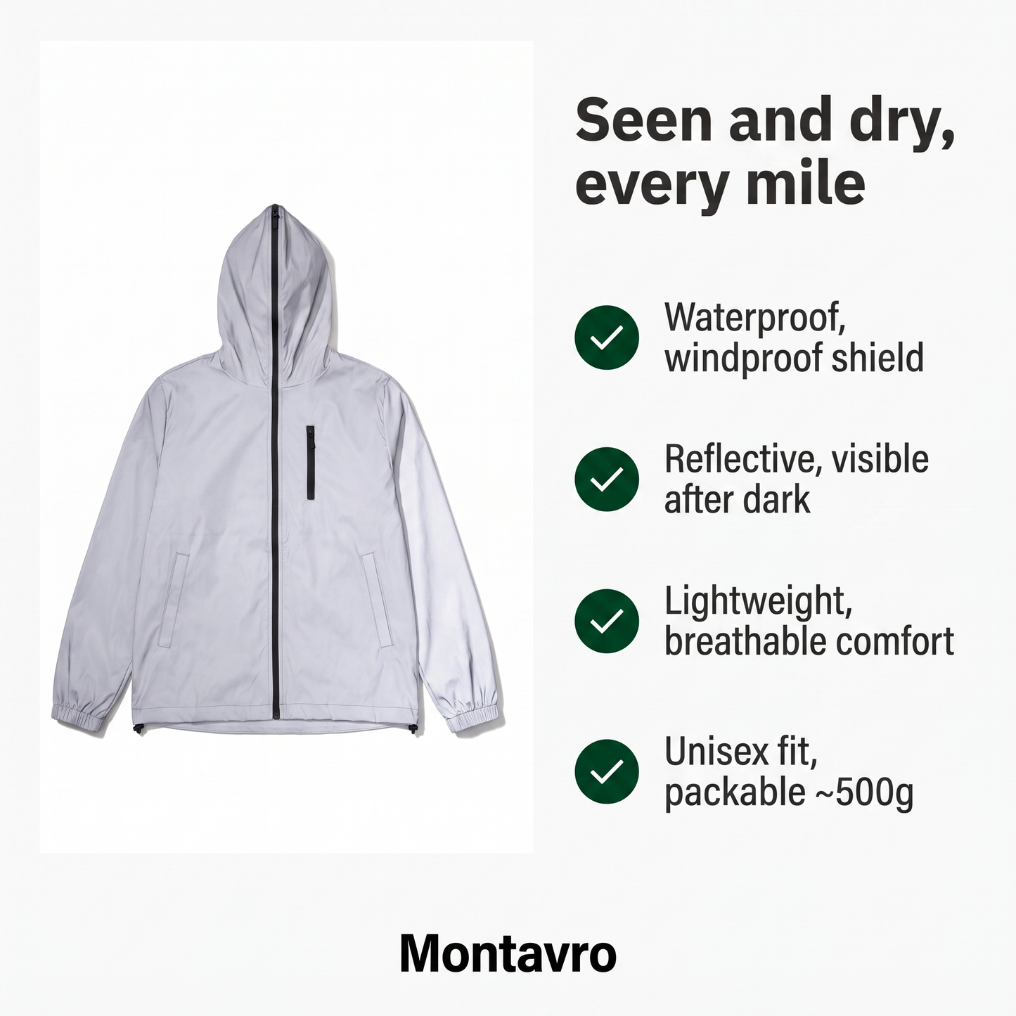 Waterproof Reflective Outdoor Jacket