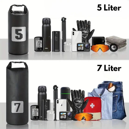 Waterproof Bike Fork Bags, Set of 2 x 5-7 L with Mounting Kit for Bikepacking