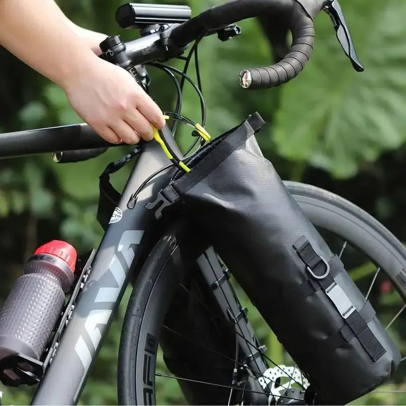 Waterproof Bike Fork Bags, Set of 2 x 5-7 L with Mounting Kit for Bikepacking