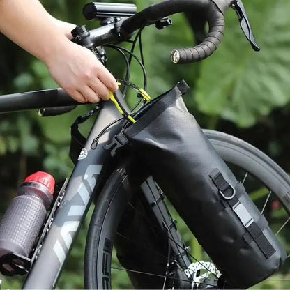 Waterproof Bike Fork Bags, Set of 2 x 5-7 L with Mounting Kit for Bikepacking