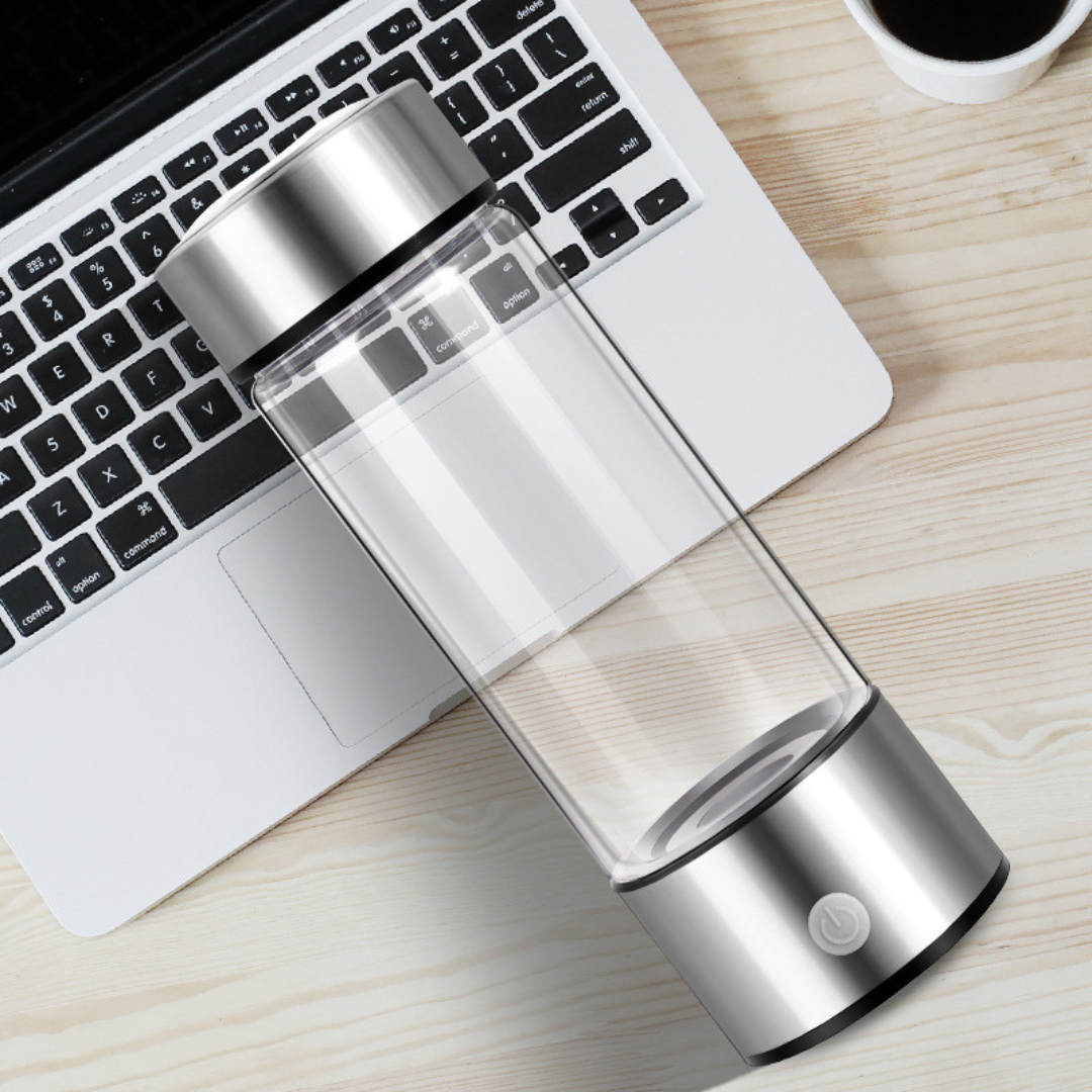 Hydrogen Generator Water Bottle - 420ml Glass Bottle
