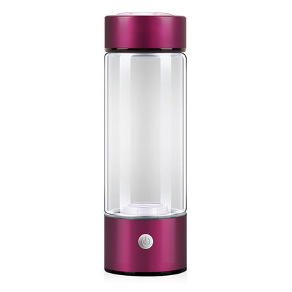 Hydrogen Generator Water Bottle - 420ml Glass Bottle