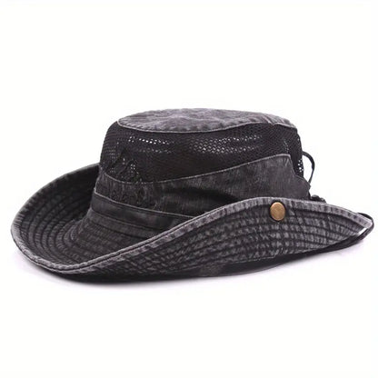 Outdoor Sun Hat in Breathable and Adjustable Cotton for Hiking