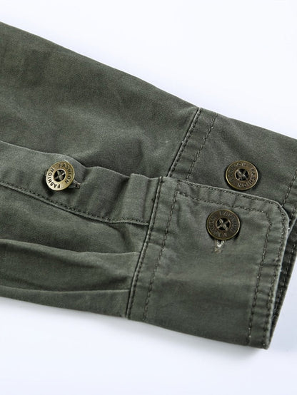 Chemise Homme En Coton Résistante Et Respirante Pour Plein Air