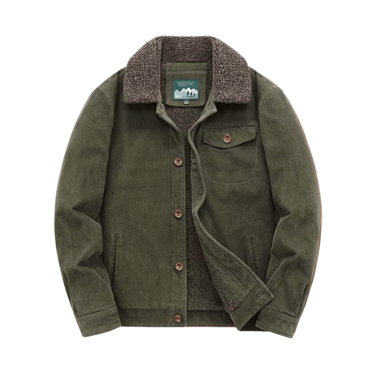 Veste Homme en Coton avec Doublure Polaire et Poches Poitrine