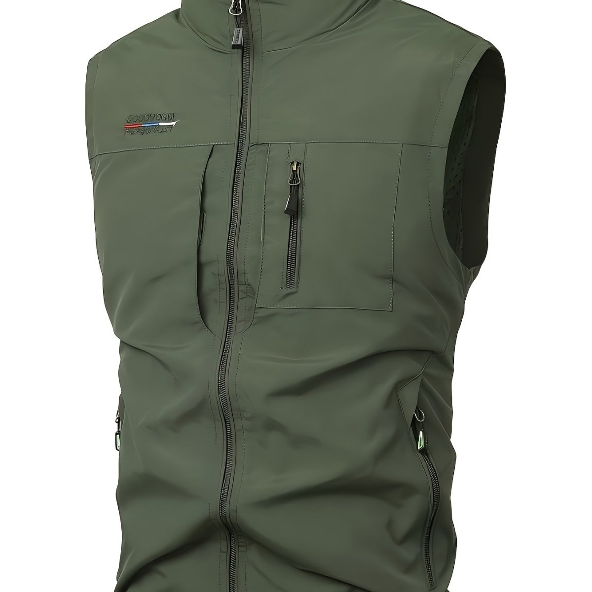 Lightweight Men's Vest with Multiple Pockets for Outdoor Activities