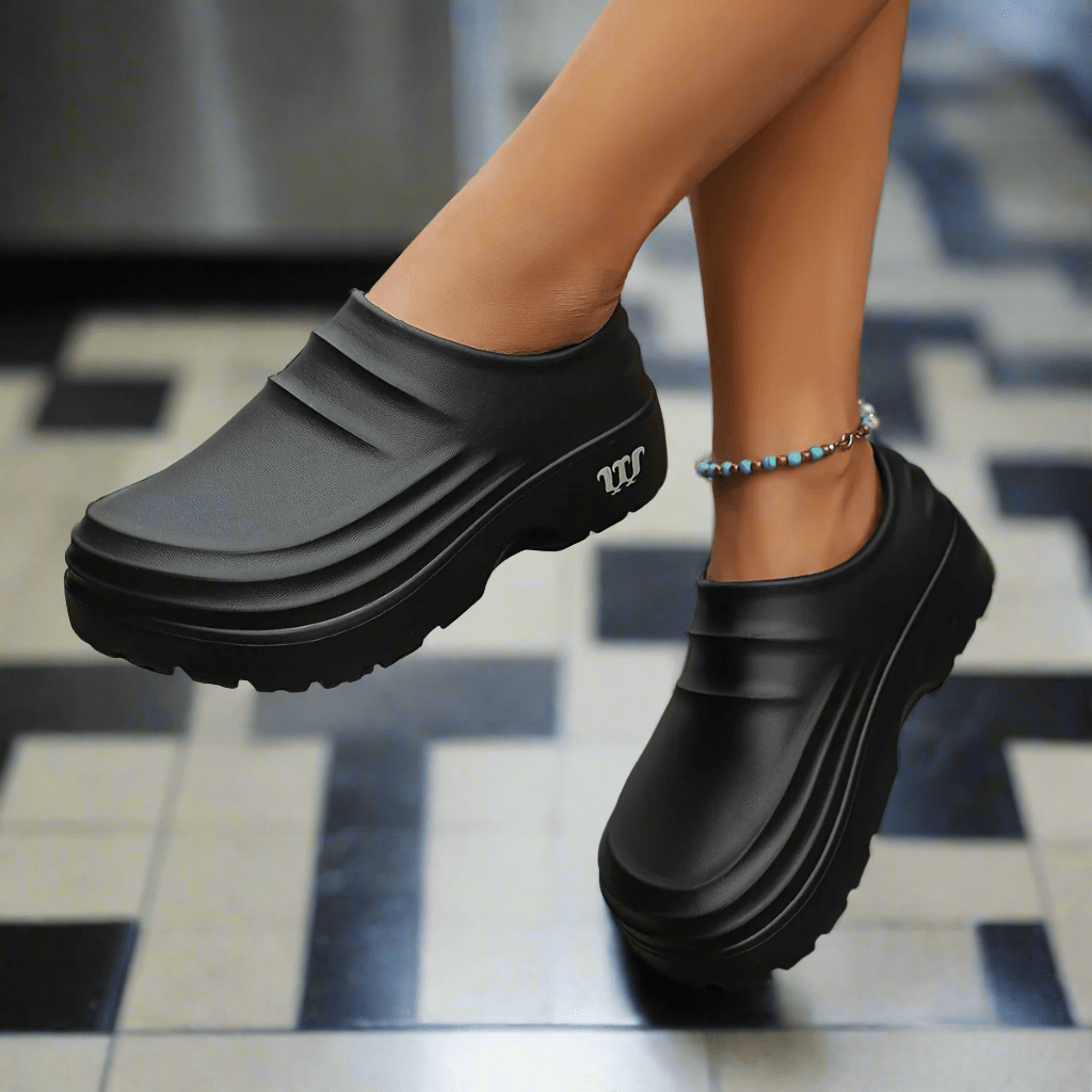 Water-Resistant Slip-On Clogs with Padded Sole