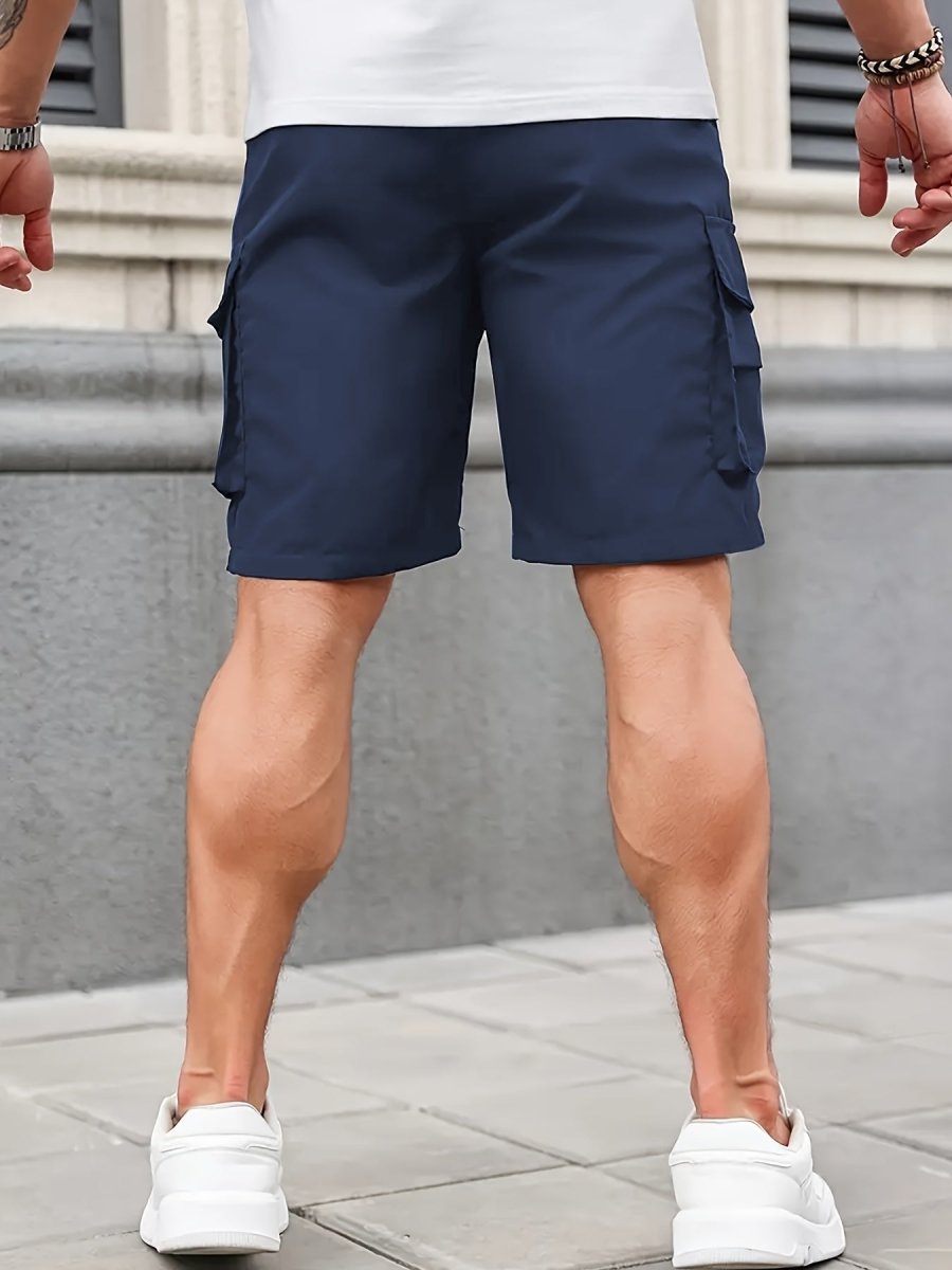 Short Cargo Homme Léger avec Poches Zippées