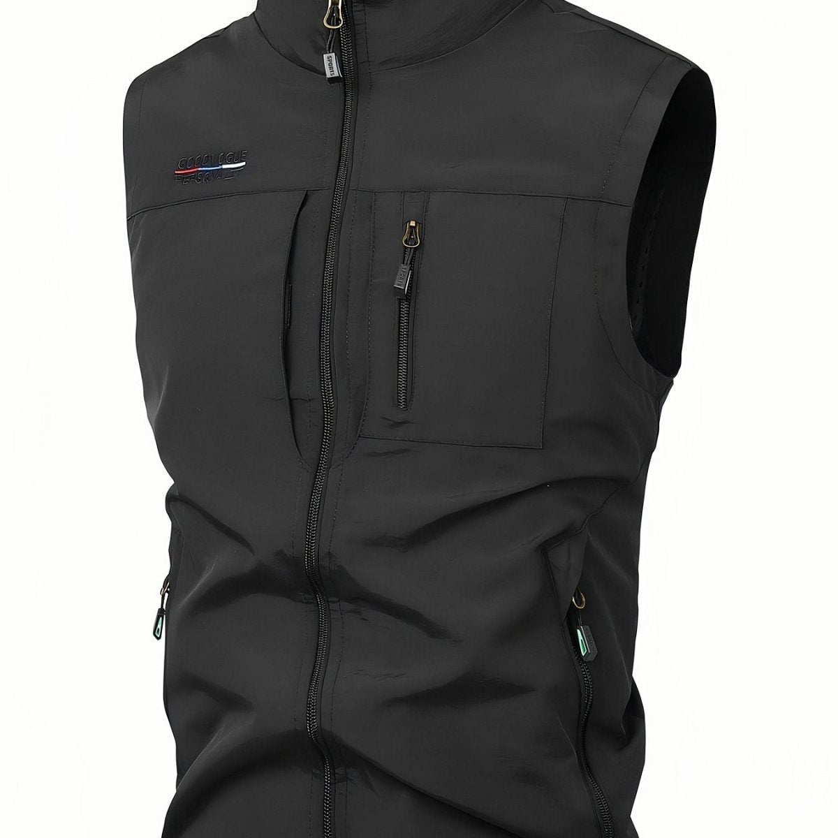 Lightweight Men's Vest with Multiple Pockets for Outdoor Activities