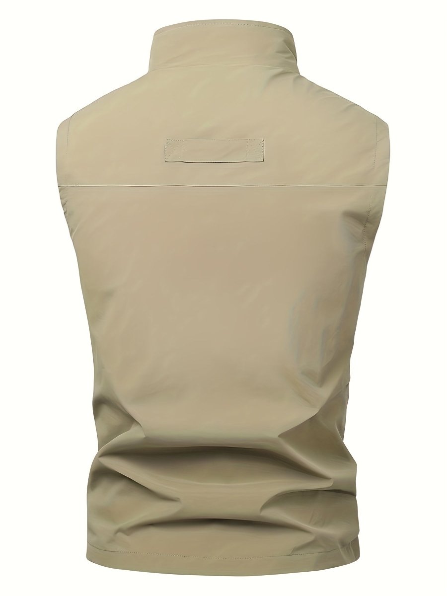 Lightweight Men's Vest with Multiple Pockets for Outdoor Activities