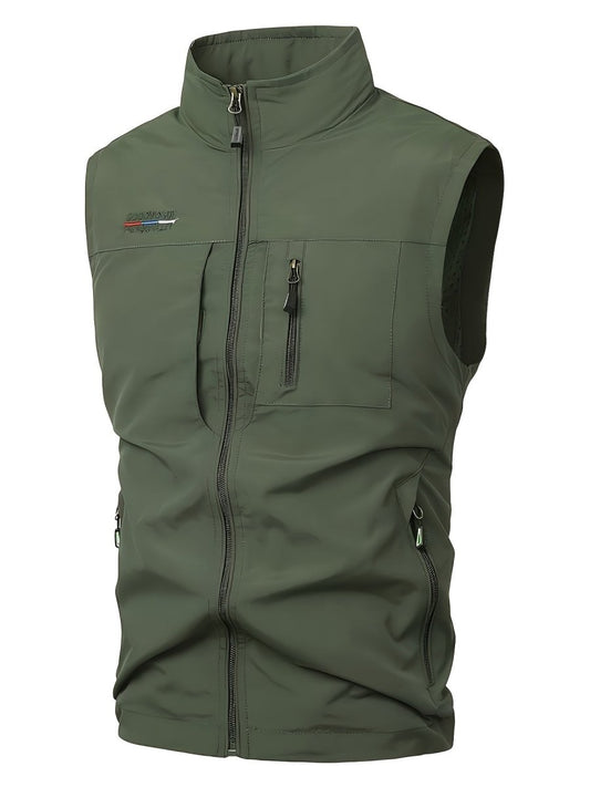 Gilet Léger Homme Multi-Poches pour Activités Extérieures