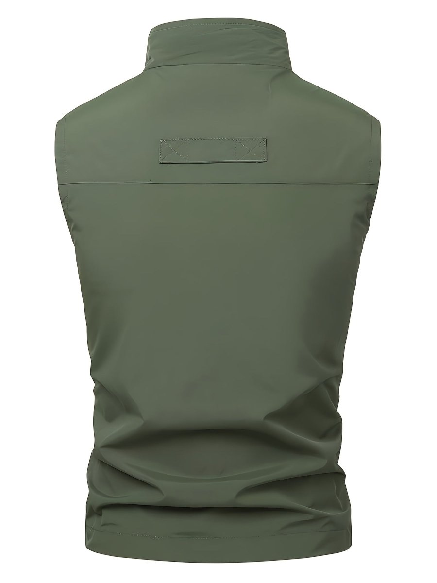 Lightweight Men's Vest with Multiple Pockets for Outdoor Activities