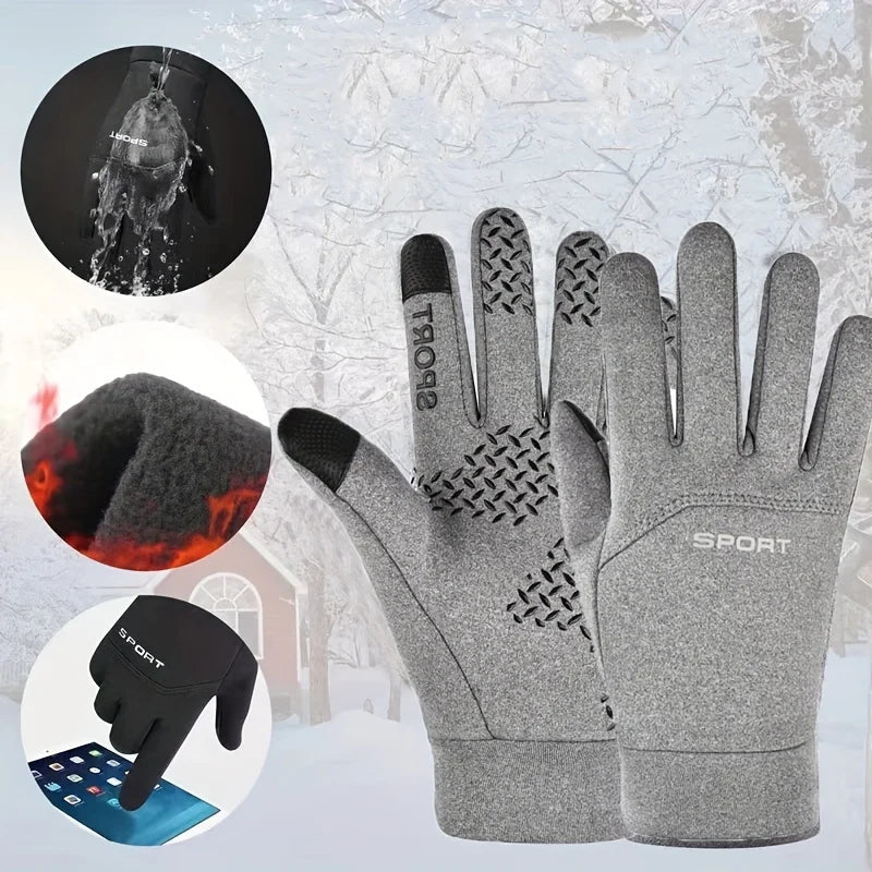 Waterproof Thermal Cycling Gloves with Touchscreen Compatibility