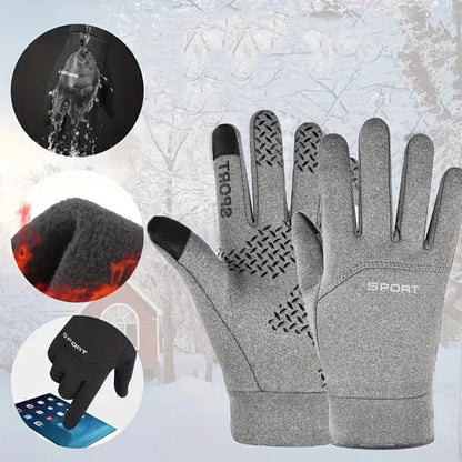 Waterproof Thermal Cycling Gloves with Touchscreen Compatibility
