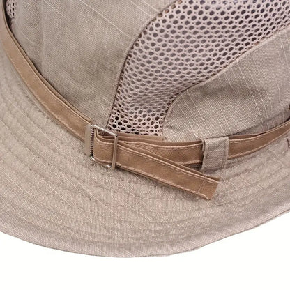 Outdoor Sun Hat in Breathable and Adjustable Cotton for Hiking