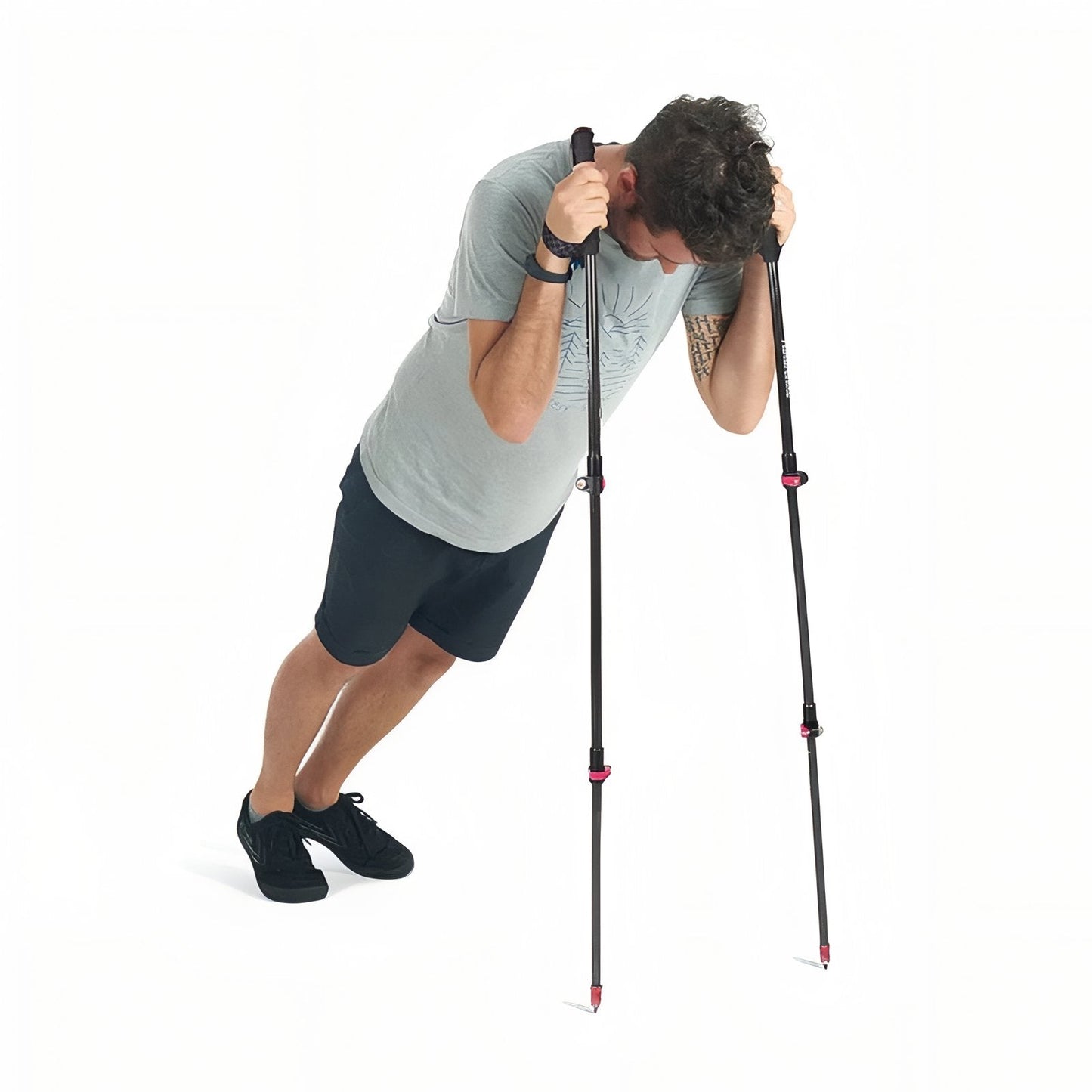 Bâton de Randonnée Télescopique Léger en Fibre de Carbone