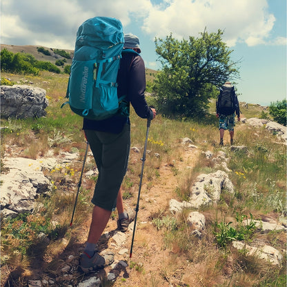Bâton de Randonnée Télescopique Léger en Fibre de Carbone
