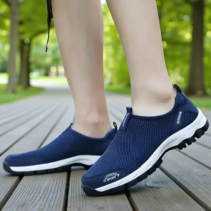 Chaussures de Randonnée Homme sans Lacet en Mesh Respirant et Légères