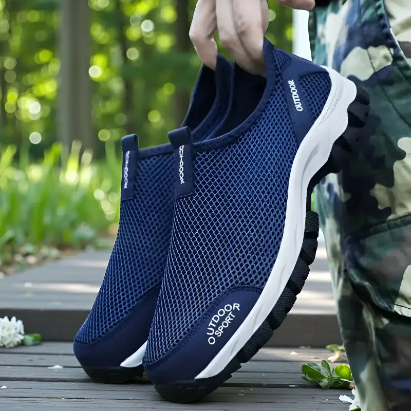 Chaussures de Randonnée Homme sans Lacet en Mesh Respirant et Légères