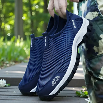 Chaussures de Randonnée Homme sans Lacet en Mesh Respirant et Légères