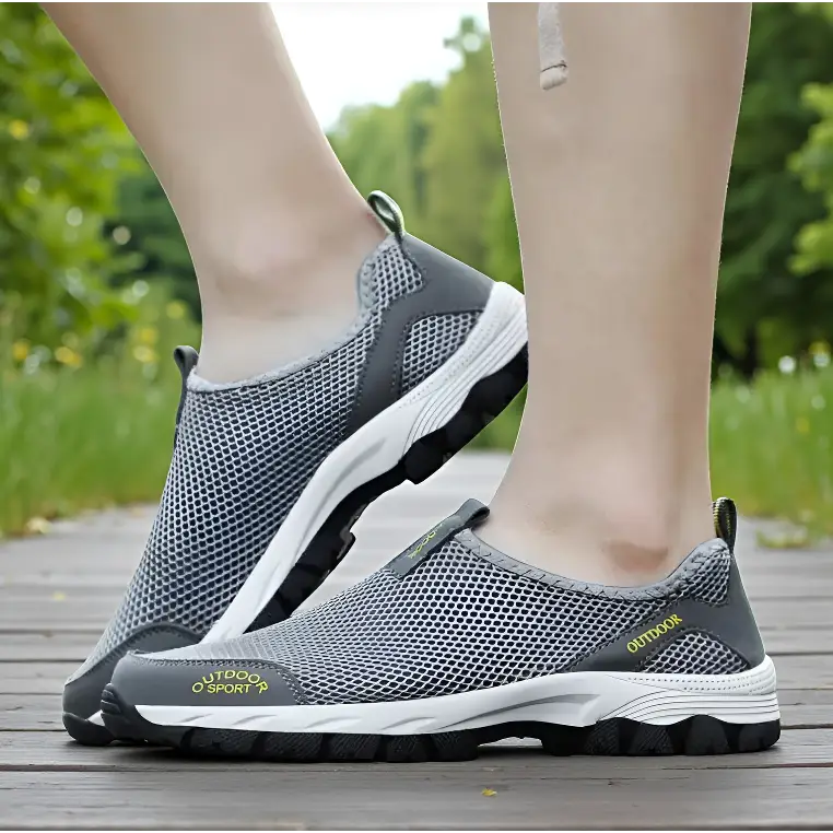 Chaussures de Randonnée Homme sans Lacet en Mesh Respirant et Légères